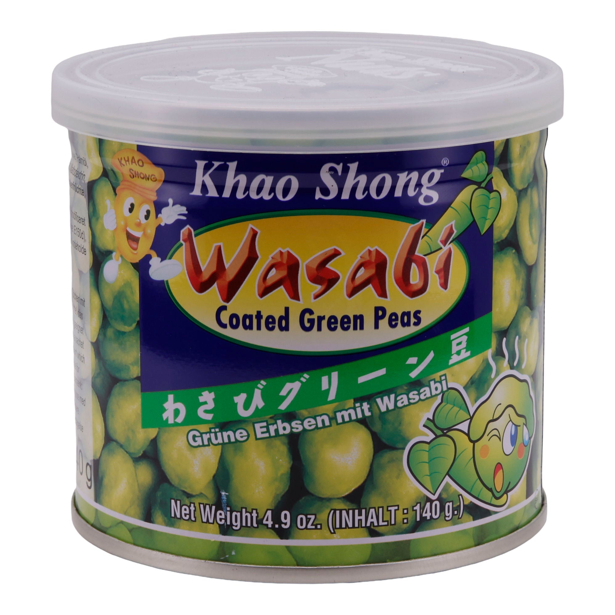 Snack Khao Shong | Wasabi Grüne Erbsen | Knusprig, würzig | 140 g KHAO SHONG